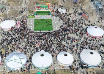 ШИЕЛІ АУДАНЫНДА НАУРЫЗ МЕЙРАМЫ КЕҢ КӨЛЕМДЕ, ЕРЕКШЕ СӘН-САЛТАНАТПЕН АТАЛЫП ӨТТІ