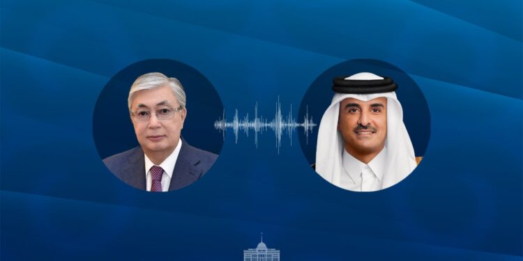 ПРЕЗИДЕНТ КАТАР МЕМЛЕКЕТІНІҢ ӘМІРІМЕН ТЕЛЕФОН АРҚЫЛЫ СӨЙЛЕСТІ