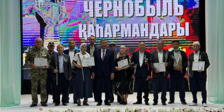 ШИЕЛІДЕ «ЧЕРНОБЫЛЬ ҚАҺАРМАНДАРЫ» АТТЫ ТАҒЫЛЫМДЫ ШАРА ҰЙЫМДАСТЫРЫЛДЫ