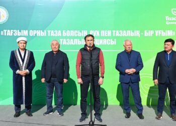ҚЫЗЫЛОРДАДА ТАҒЗЫМ ОРЫНДАРЫНА ТАЗАЛЫҚ АҒАРТУ ЖҰМЫСТАРЫ ЖҮРГІЗІЛДІ