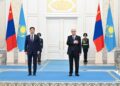 МОҢҒОЛИЯ ПРЕЗИДЕНТІ УХНААГИЙН ХУРЭЛСУХТЫ РЕСМИ ҚАРСЫ АЛУ РӘСІМІ